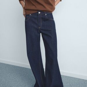 Nordstrom Mango Indigo Low-rise wide leg Jeans